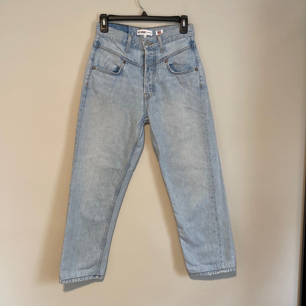 RE/DONE Originals 90s Double Yoke Light Wash Denim